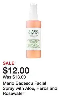 Sephora Mario Badescu Facial Spray with Aloe, Herbs and Rosewater offer