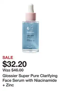 Sephora Glossier Super Pure Clarifying Face Serum with Niacinamide + Zinc offer