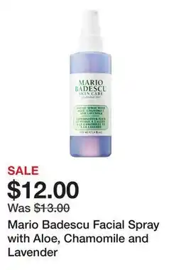 Sephora Mario Badescu Facial Spray with Aloe, Chamomile and Lavender offer