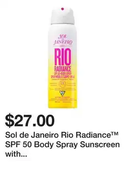 Sephora Sol de Janeiro Rio Radiance SPF 50 Body Spray Sunscreen with Niacinamide offer