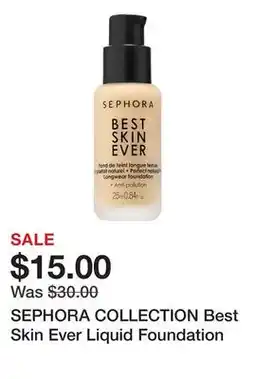 Sephora SEPHORA COLLECTION Best Skin Ever Liquid Foundation offer