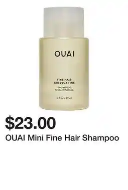 Sephora OUAI Mini Fine Hair Shampoo offer