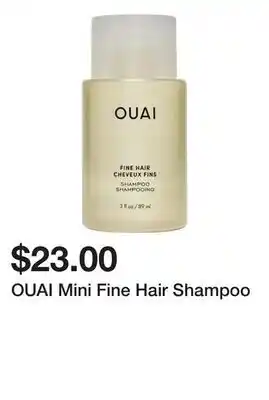 Sephora OUAI Mini Fine Hair Shampoo offer