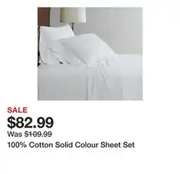 Wayfair 100% Cotton Solid Colour Sheet Set offer