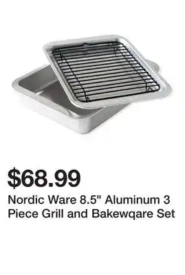 Wayfair Nordic Ware 8.5 Aluminum 3 Piece Grill and Bakewqare Set offer