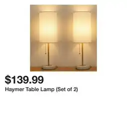 Wayfair Haymer Table Lamp (Set of 2) offer