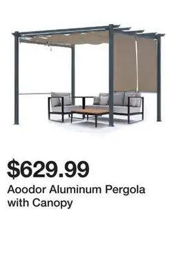 Wayfair Aoodor Aluminum Pergola with Canopy offer