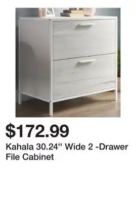 Wayfair Kahala 30.24'' Wide 2 -Drawer File Cabinet offer