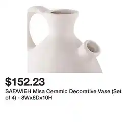 Bed Bath & Beyond SAFAVIEH Misa Ceramic Decorative Vase (Set of 4) - 8Wx6Dx10H offer