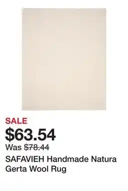Bed Bath & Beyond SAFAVIEH Handmade Natura Gerta Wool Rug offer