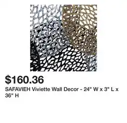 Bed Bath & Beyond SAFAVIEH Viviette Wall Decor - 24 W x 3 L x 36 H offer