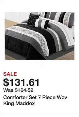 Bed Bath & Beyond Comforter Set 7 Piece Wov King Maddox offer