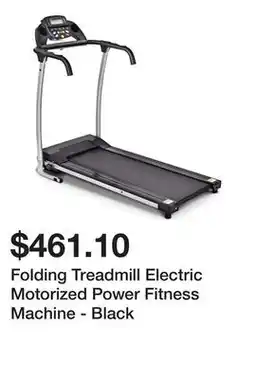 Bed Bath & Beyond Folding Treadmill Electric Motorized Power Fitness Machine - Black offer
