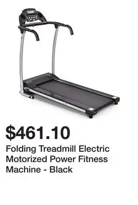 Bed Bath & Beyond Folding Treadmill Electric Motorized Power Fitness Machine - Black offer