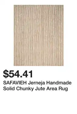 Bed Bath & Beyond SAFAVIEH Jerneja Handmade Solid Chunky Jute Area Rug offer