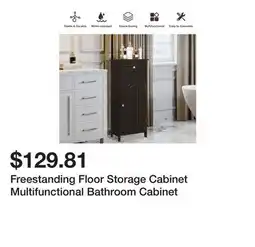 Bed Bath & Beyond Freestanding Floor Storage Cabinet Multifunctional Bathroom Cabinet offer