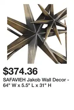 Bed Bath & Beyond SAFAVIEH Jakob Wall Decor - 64 W x 5.5 L x 31 H offer