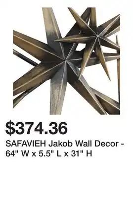 Bed Bath & Beyond SAFAVIEH Jakob Wall Decor - 64 W x 5.5 L x 31 H offer