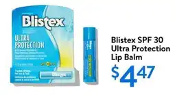 Walmart Blistex SPF 30 Ultra Protection Lip Balm offer