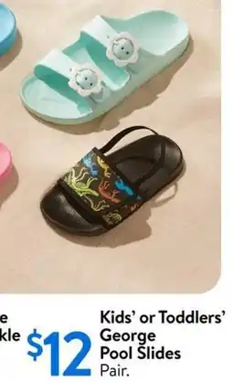 Walmart Kids' or Toddlers' George Pool Slides offer