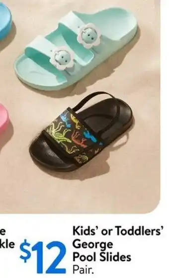 Walmart Kids' or Toddlers' George Pool Slides offer
