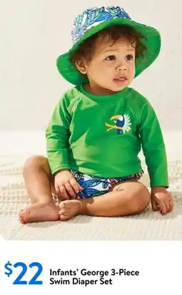 Walmart Infants' George 3-Piece Swim Diaper offer