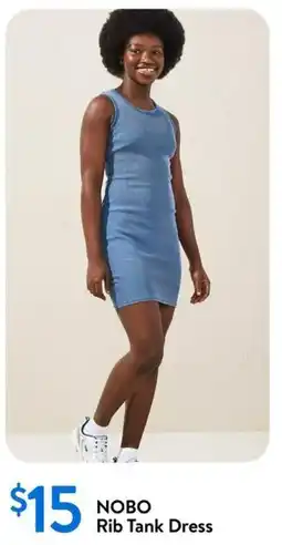 Walmart NOBO Rib Tank Dress offer