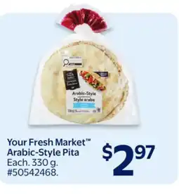 Walmart Your Fresh Market Arabic-Style Pita offer