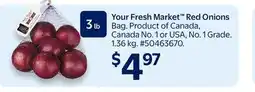 Walmart Your Fresh Market Red Onions offer