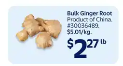 Walmart Bulk Ginger Root offer