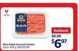 Walmart Mina Halal Ground Chicken offer