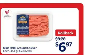 Walmart Mina Halal Ground Chicken offer