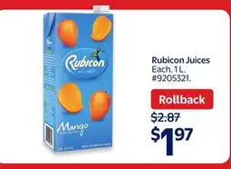 Walmart Rubicon Juices offer