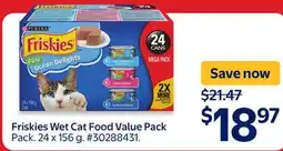 Walmart Friskies Wet Cat Food Value Pack offer