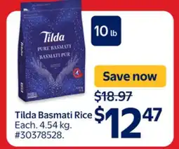 Walmart Tilda Basmati Rice offer