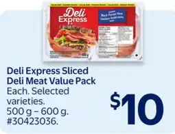 Walmart Deli Express Sliced Deli Meat Value Pack offer