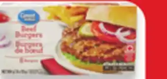 Walmart Great Value Beef or Chicken Burgers or Pork Ribs 678 g — 904 g offer