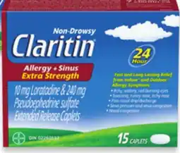 Walmart Claritin Allergy + Sinus 15s offer