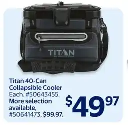 Walmart Titan 40-Can Collapsible Cooler offer