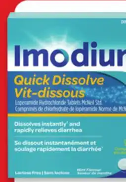 Walmart Imodium Quick Dissolve Tablets offer