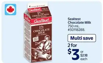 Walmart Sealtest Chocolate Milk offer