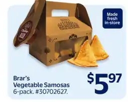 Walmart Brar's Vegetable Samosas offer