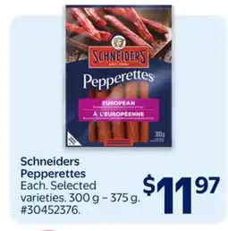 Walmart Schneiders Pepperettes offer
