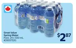 Walmart Great Value Spring Water offer