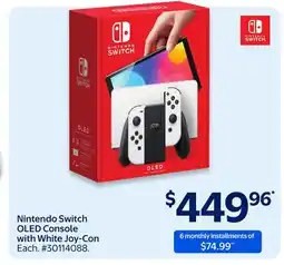 Walmart Nintendo Switch OLED Console with White Joy-Con offer
