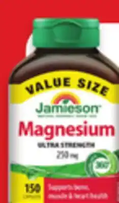 Walmart Jamieson Vitamin Magnesium 150s offer