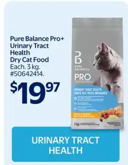 Walmart Pure Balance Pro+ Urinary Tract Health Dry Cat Food offer