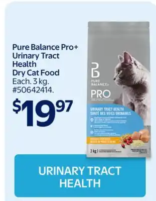 Walmart Pure Balance Pro+ Urinary Tract Health Dry Cat Food offer