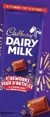 Walmart CADBURY DAIRY MILK Fireworks Bars offer