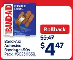Walmart Band-Aid Adhesive Bandages 50s offer